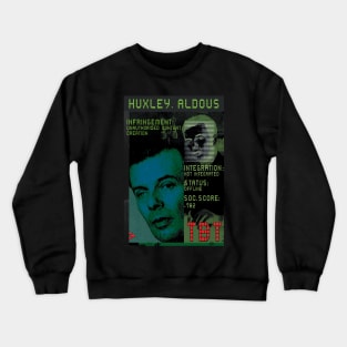 Aldous Huxley - Sci-Fi Retro Portrait Crewneck Sweatshirt